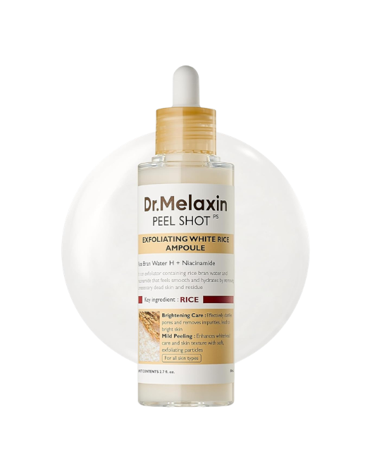 Dr. Melaxin Peel Shot Exfoliating White Rice Ampoule (80ml)